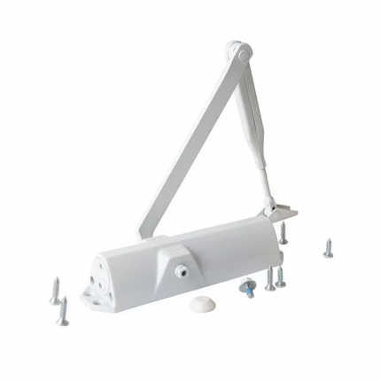 Доводчик дверной DORMA TS-68 EN 2/3/4  белый для дверей до 140 кг Dorma купить