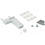 Петля дверная регулируемая 3-D 105 мм (14-19,5 мм) на 120 кг, белая