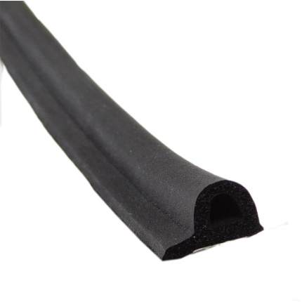 Уплотнитель самоклеющийся P-профиль из EPDM 9х5,5 мм черный Remontix купить